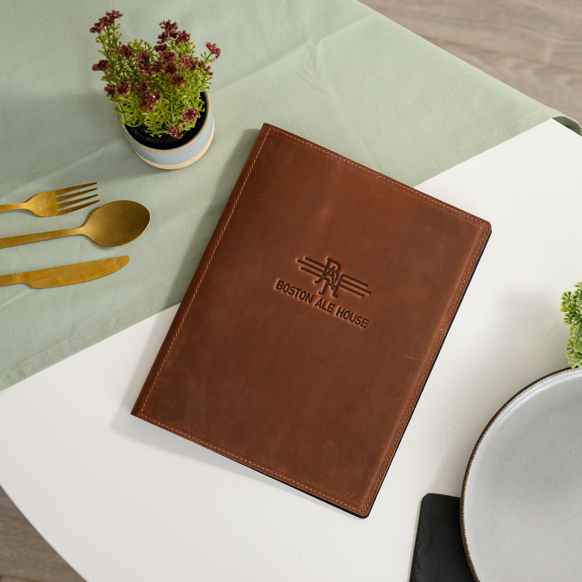 Leather Menu Hardcover suitable for US Letter (LM12A2)