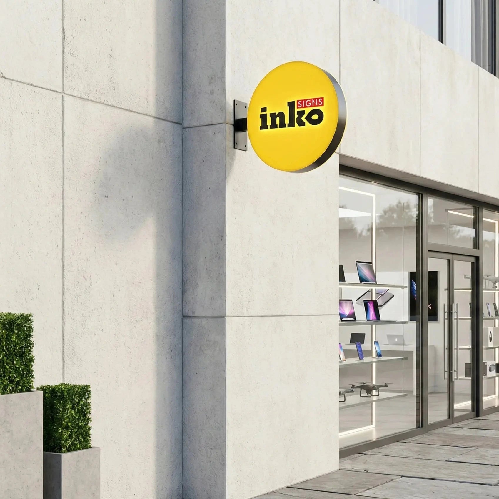 Custom Light Box Sign with Colored Film & 3D Acrylic Letters - Inko Horeca Accessories