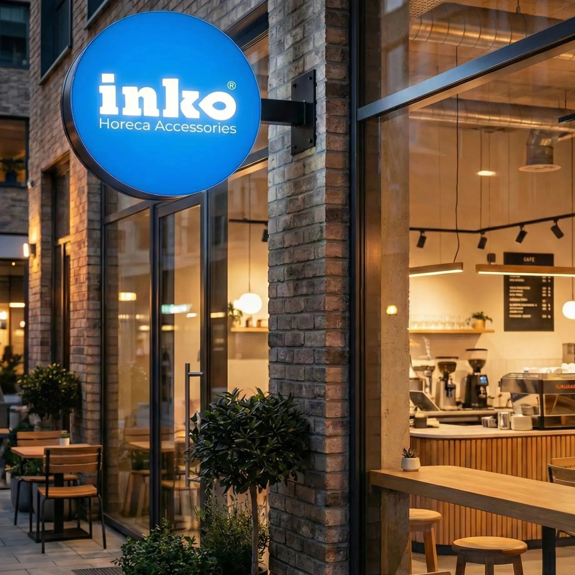 Inko Horeca Accessories store exterior with interior view