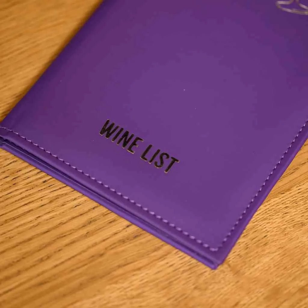 Faux Leather Wine List Menu Cover with hidden screws (FM02A6) - inkohoreca - shop