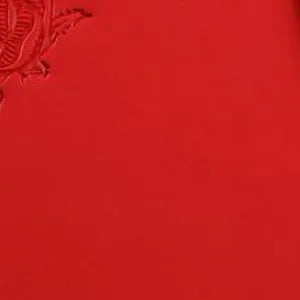 Red leather sample, close-up