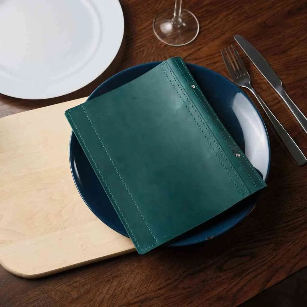 Leather Menu Folder with Ring Binder Mechanism (LM04A5) - inkohoreca - shop