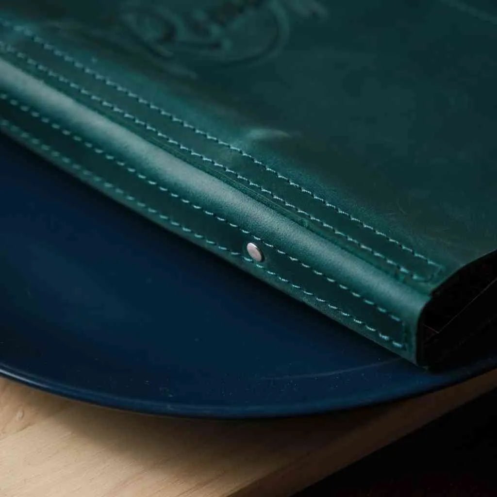 Leather Menu Folder with Ring Binder Mechanism (LM04A5) - inkohoreca - shop