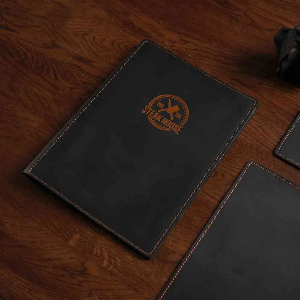 Leather Menu Hardcover suitable for US Letter (LM12A2) - inkohoreca - shop