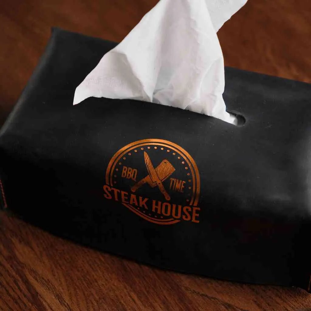 Leather Tissue Box (LNH01) - inkohoreca - shop