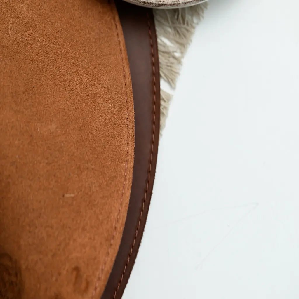 Round leather placemats for restaurants - Inko Horeca Accessories