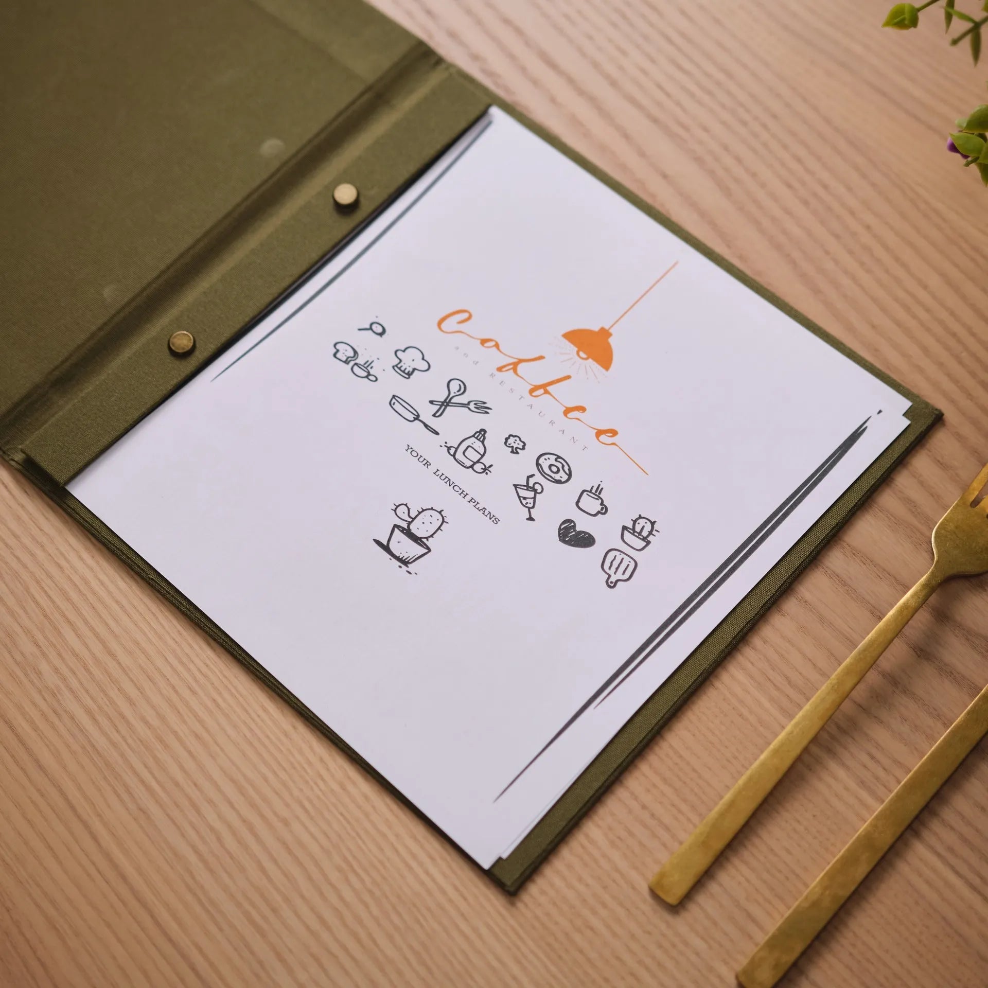 Textile Menu Holder (TM02A10) - inkohoreca - shop