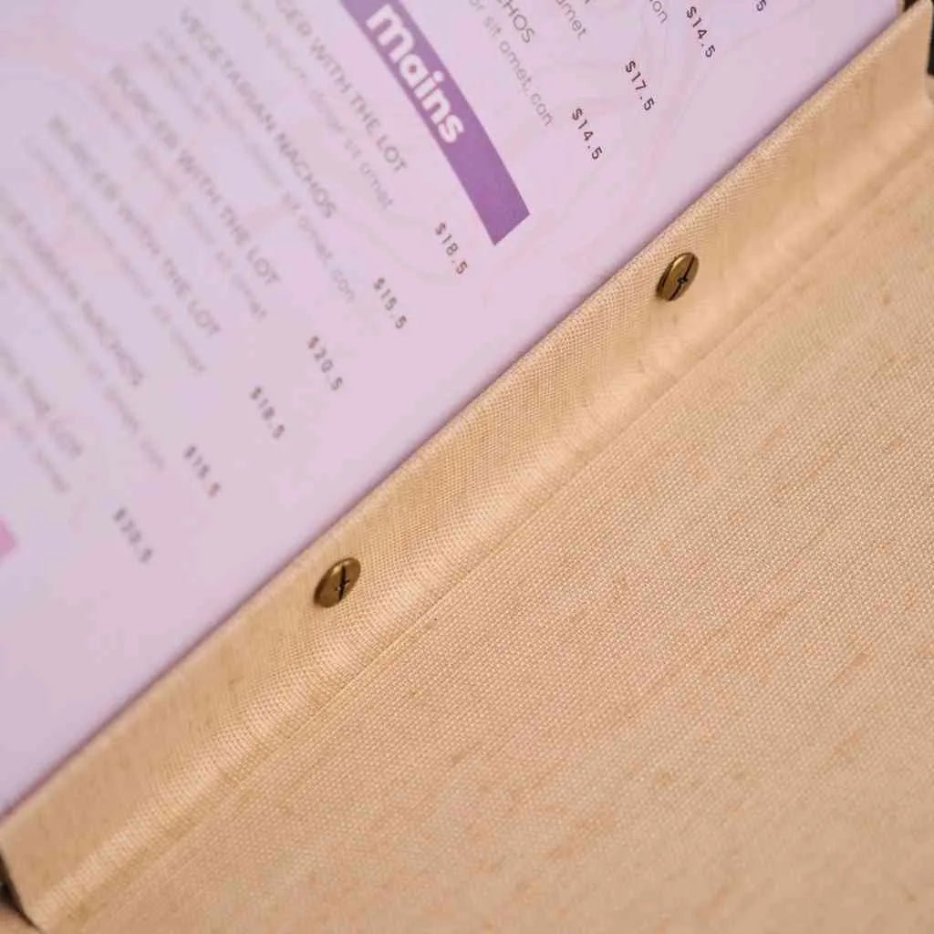 Fabric Menu Folder (TM13A10-c) - inkohoreca - shop