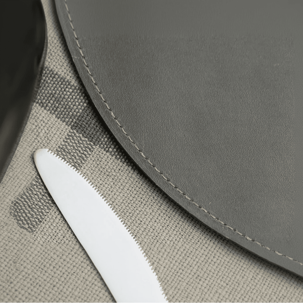 Unique grey leather placemats - Inko Horeca Accessories