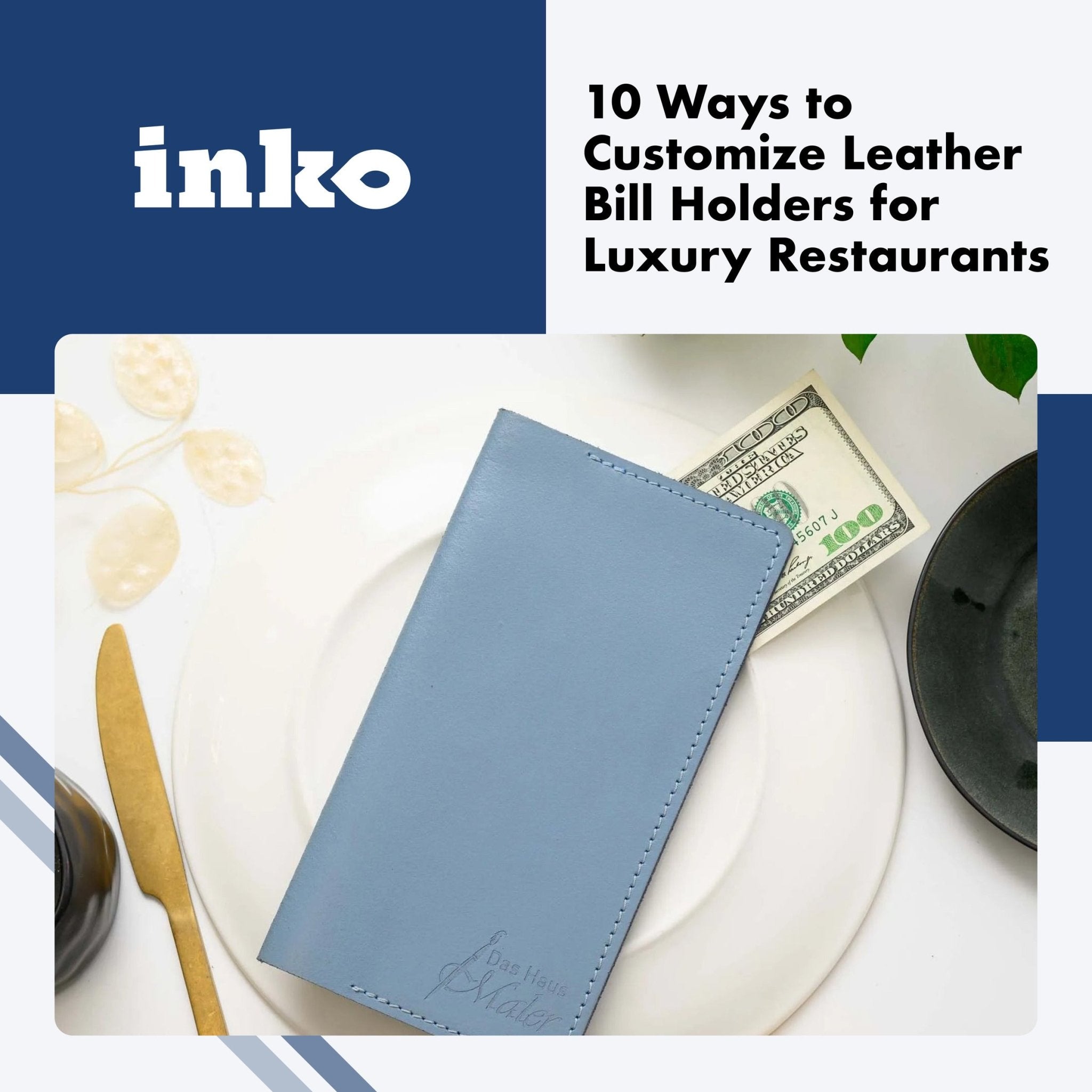 10 Ways to Customize Leather Bill Holders for Luxury Restaurants - inkohoreca-shop