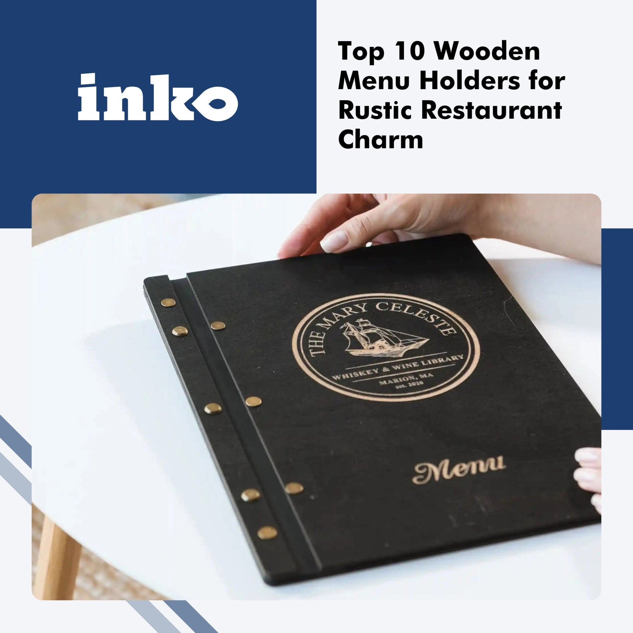 Top 10 Wooden Menu Holders for Rustic Restaurant Charm - inkohoreca-shop