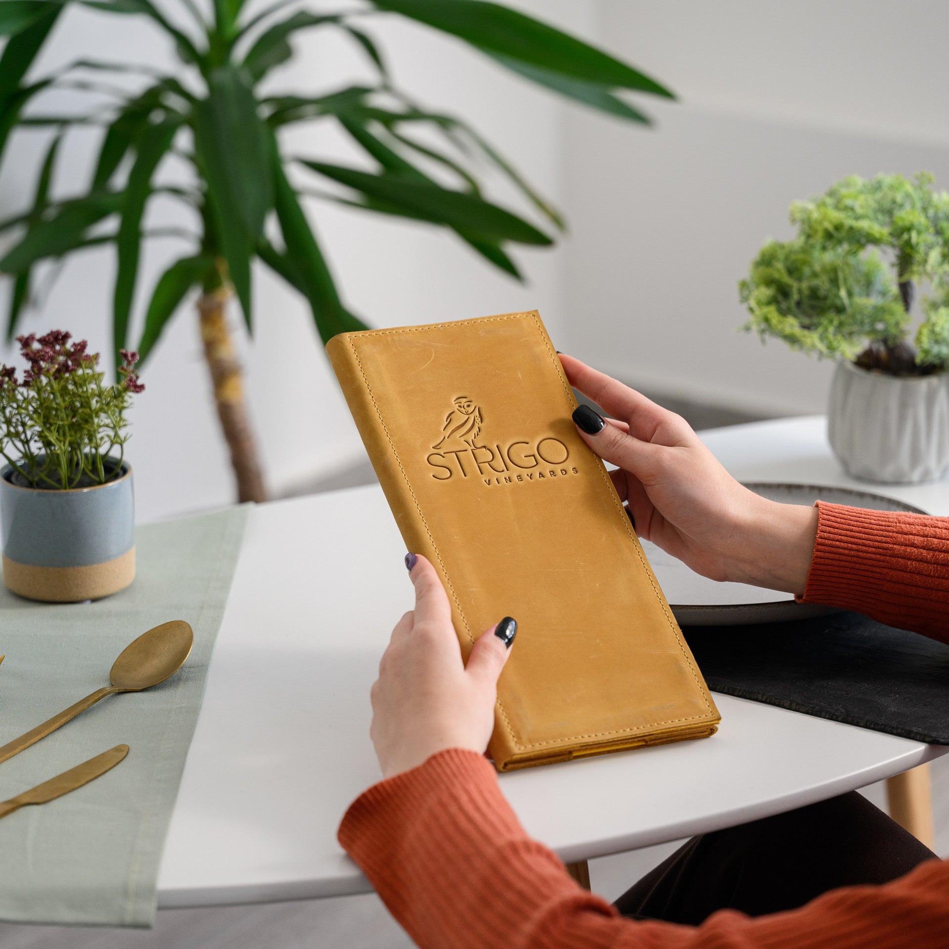 Leather Menu Covers suitable for Non-Standard Sheets