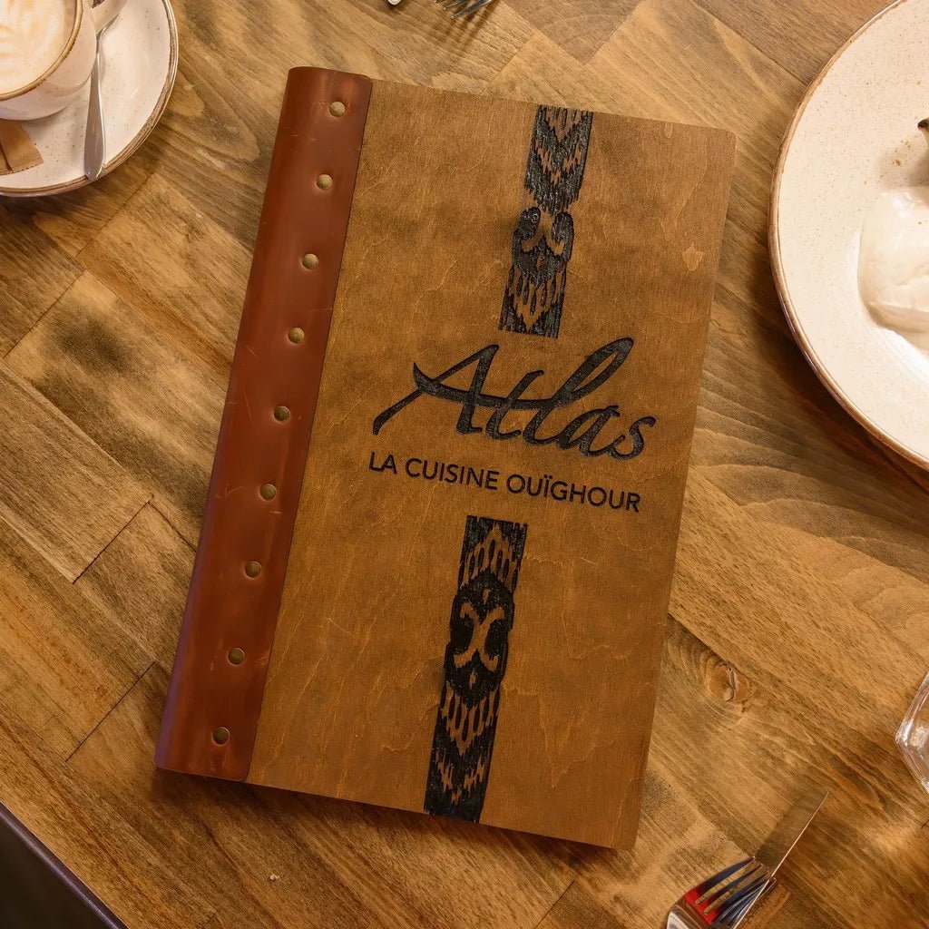 Wooden Menu Holders suitable for Legal Sheets - inkohoreca-shop