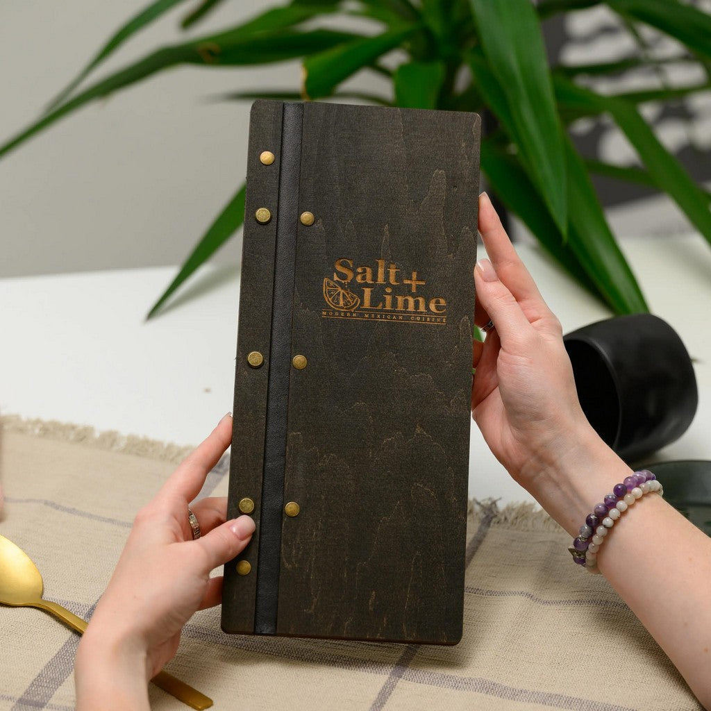 Wooden Menu Holders suitable for Non-Standard Sheets - inkohoreca-shop