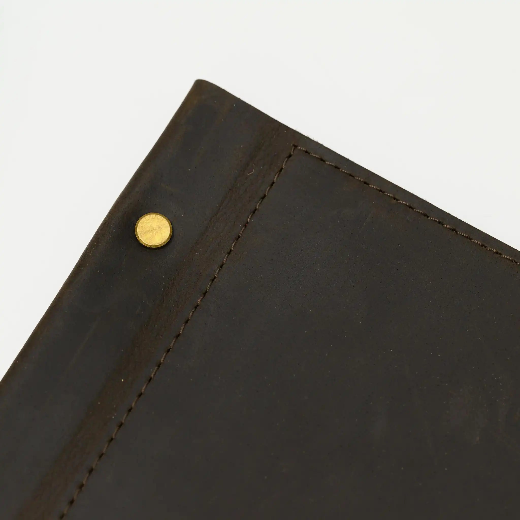 Hardcover Leather Menu Holder With Screws and Corner Fixings suitable for US Letter Sheets