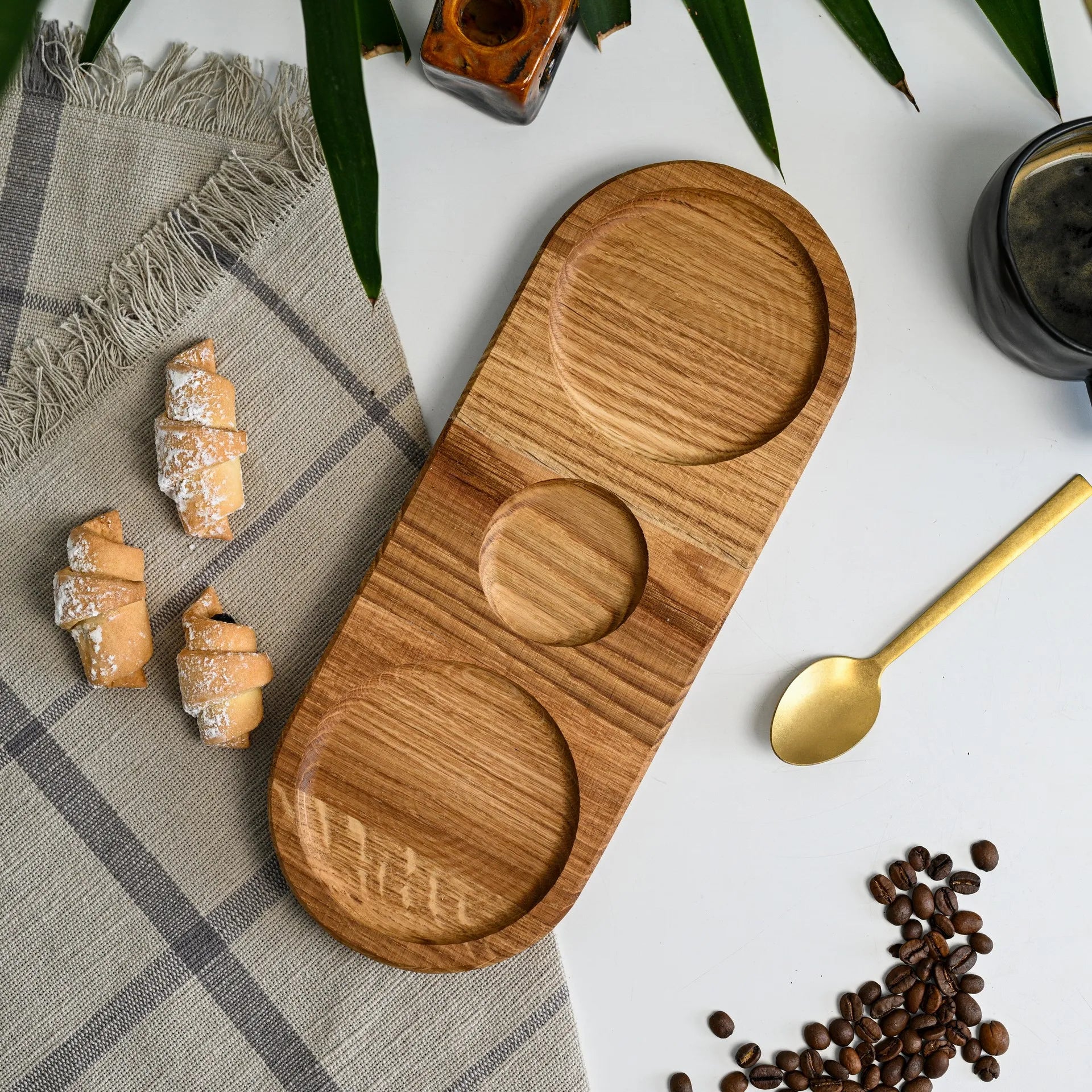 Rustic kitchen tray, ideal for food preparation and serving, made from high-quality wood for durability and style.