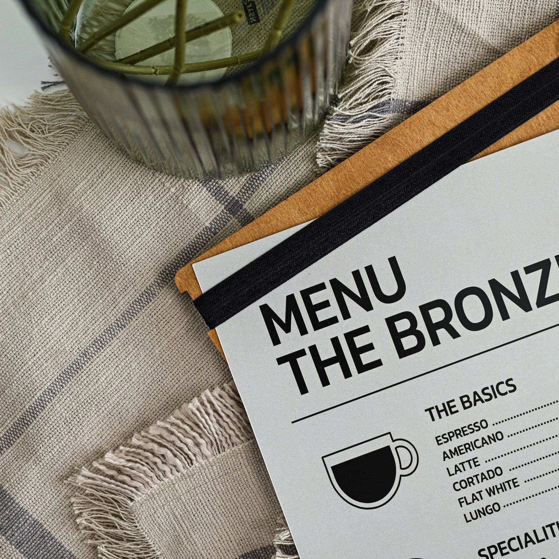 Engraved Drink Menu Folder: Highlight your beverage selection with sophistication.