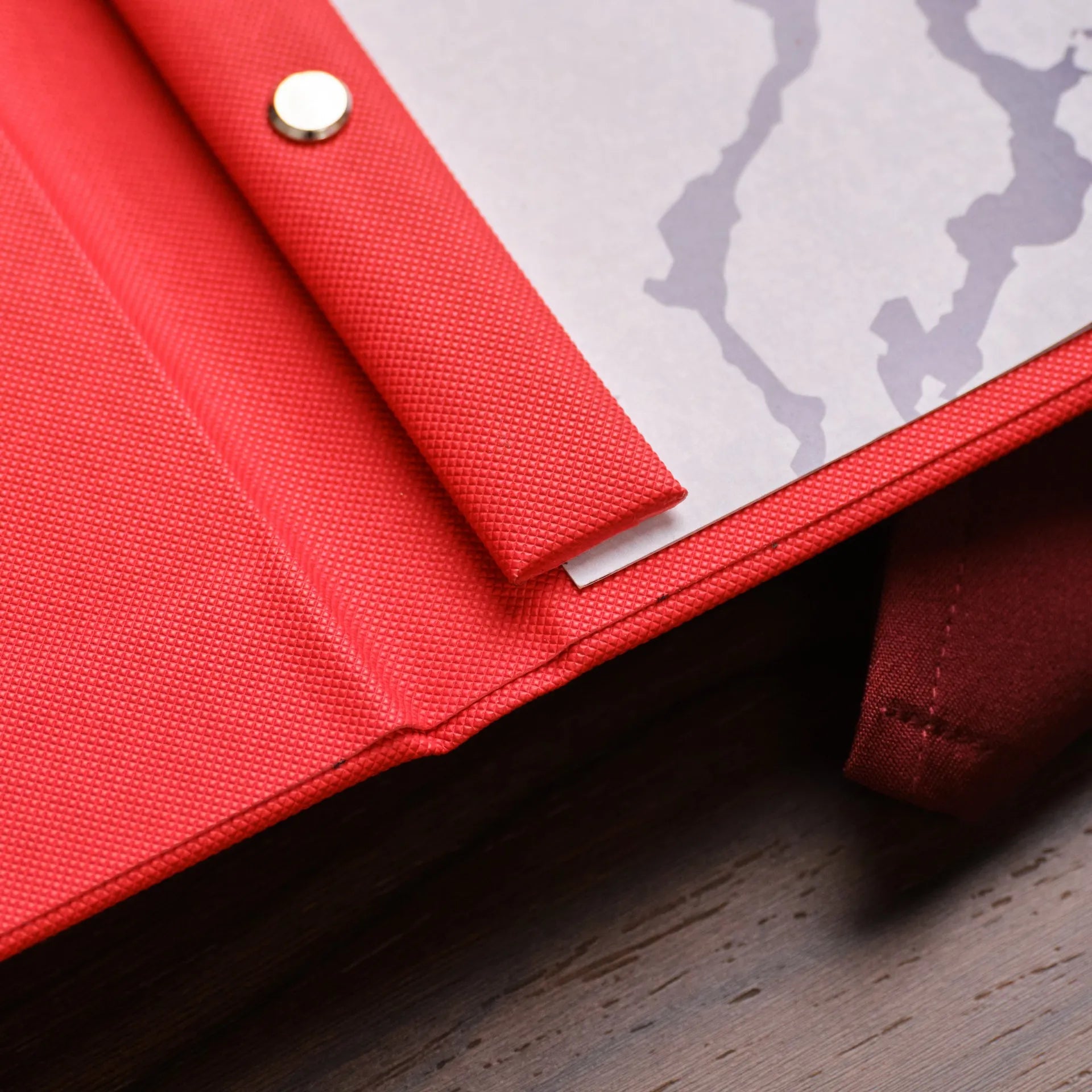 Faux Leather Menu Cover with hidden screws (FM12A4-N)