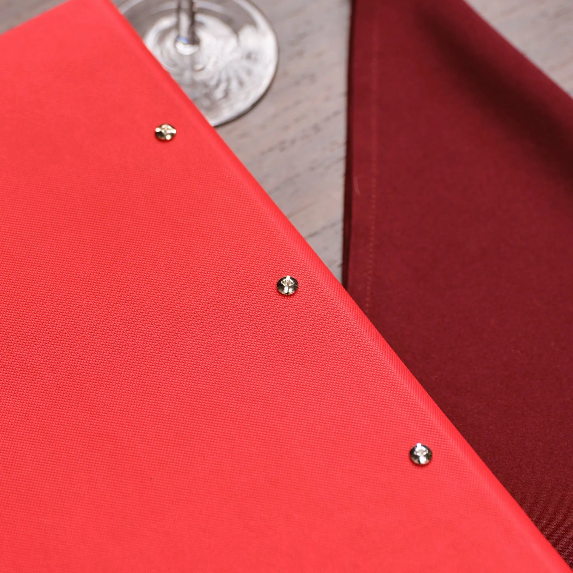 Faux Leather Menu Cover with hidden screws (FM12A4-N)