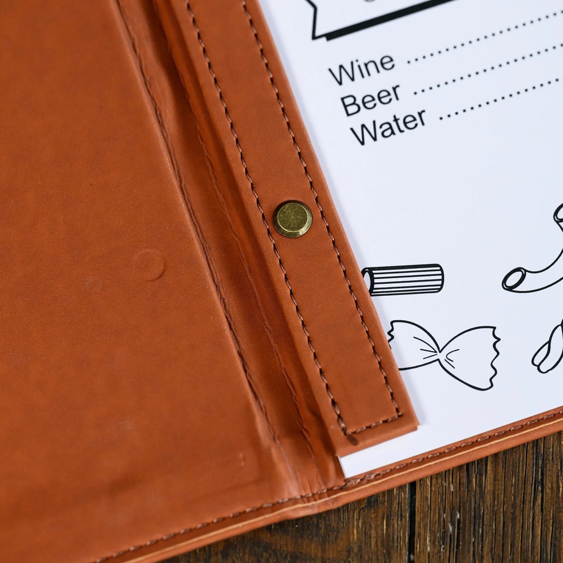 Sleek Wine List Holder, elegantly showcasing your wine selection, enhancing the dining ambiance with its understated sophistication.