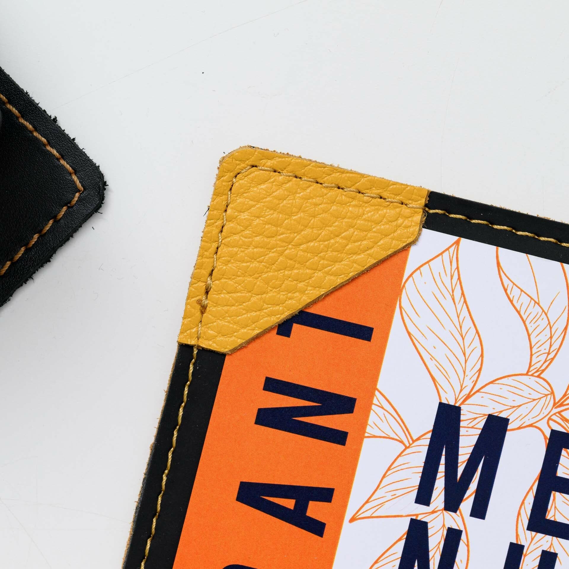 Leather Menu Clipboard with Corner Fixings and Black Coloured Back