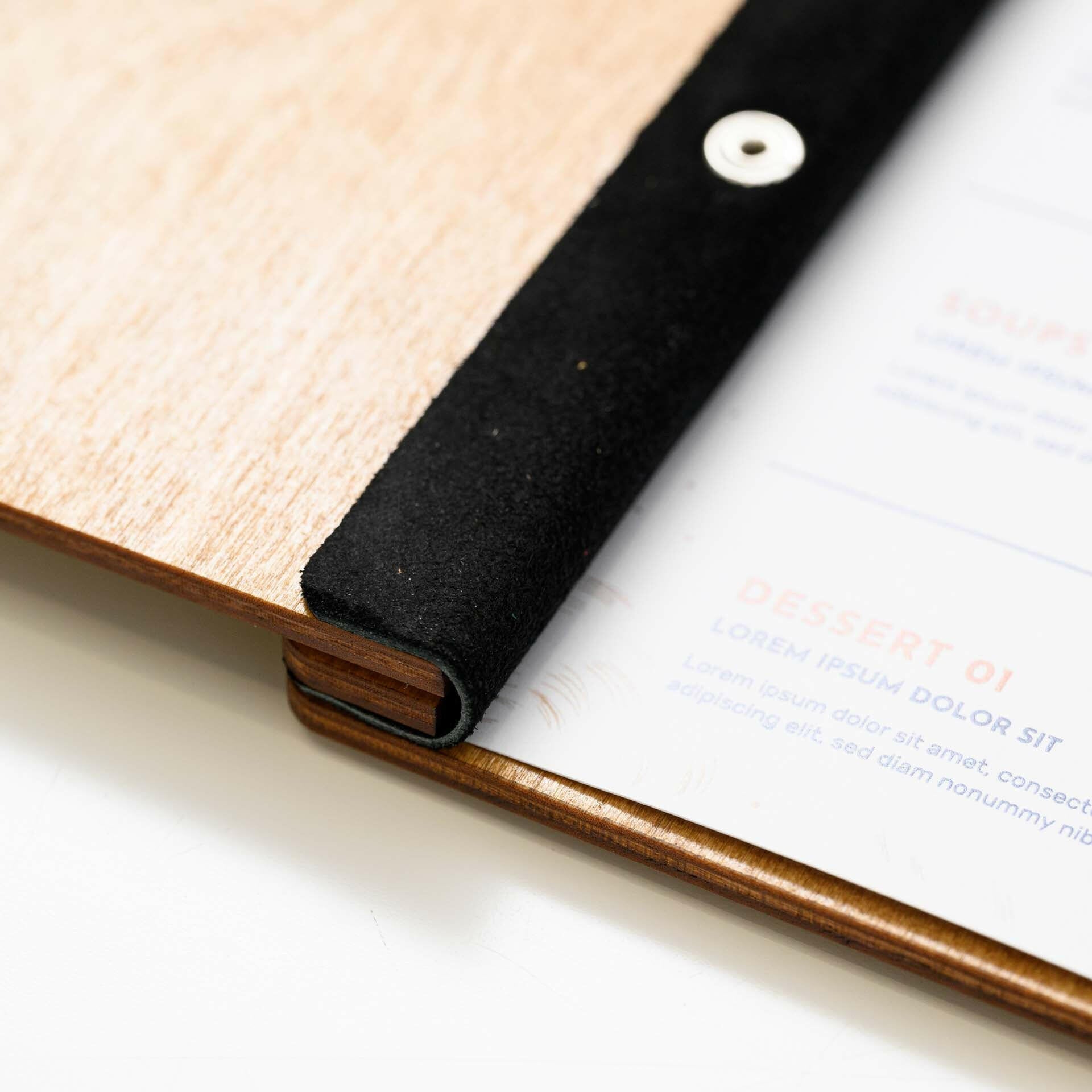 Luxurious Engraved Menu Folder: Adds a touch of elegance to your menu presentation.