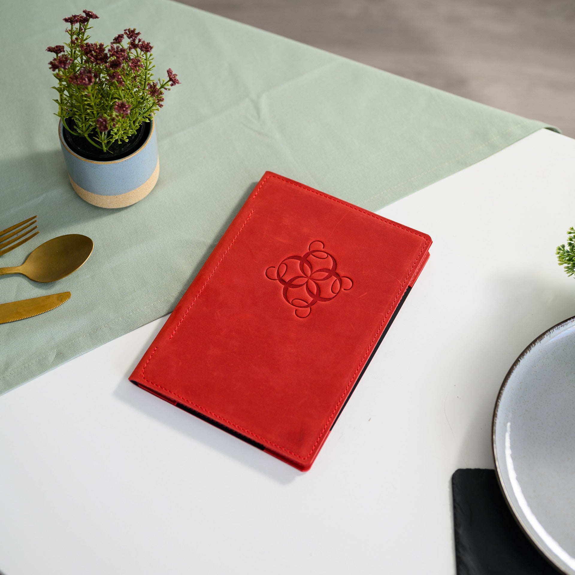Premium Leather Restaurant Menu Folder, exuding luxury and sophistication, setting a high standard for dining elegance.