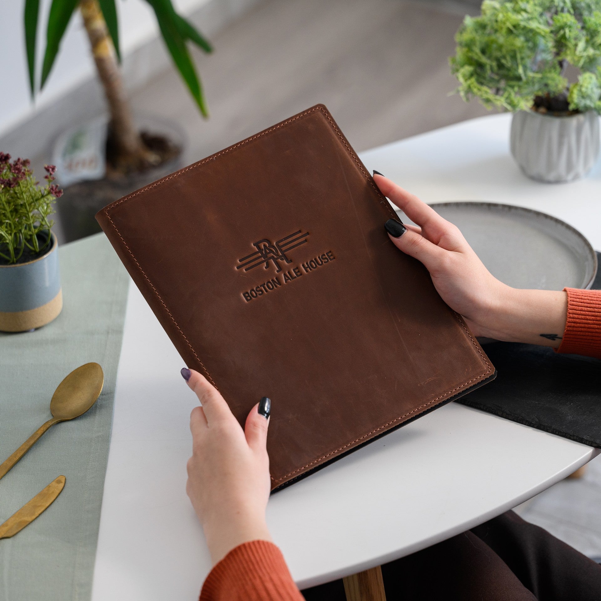 Enhance your dining experience with our customized menu folder, tailored to your specifications.
