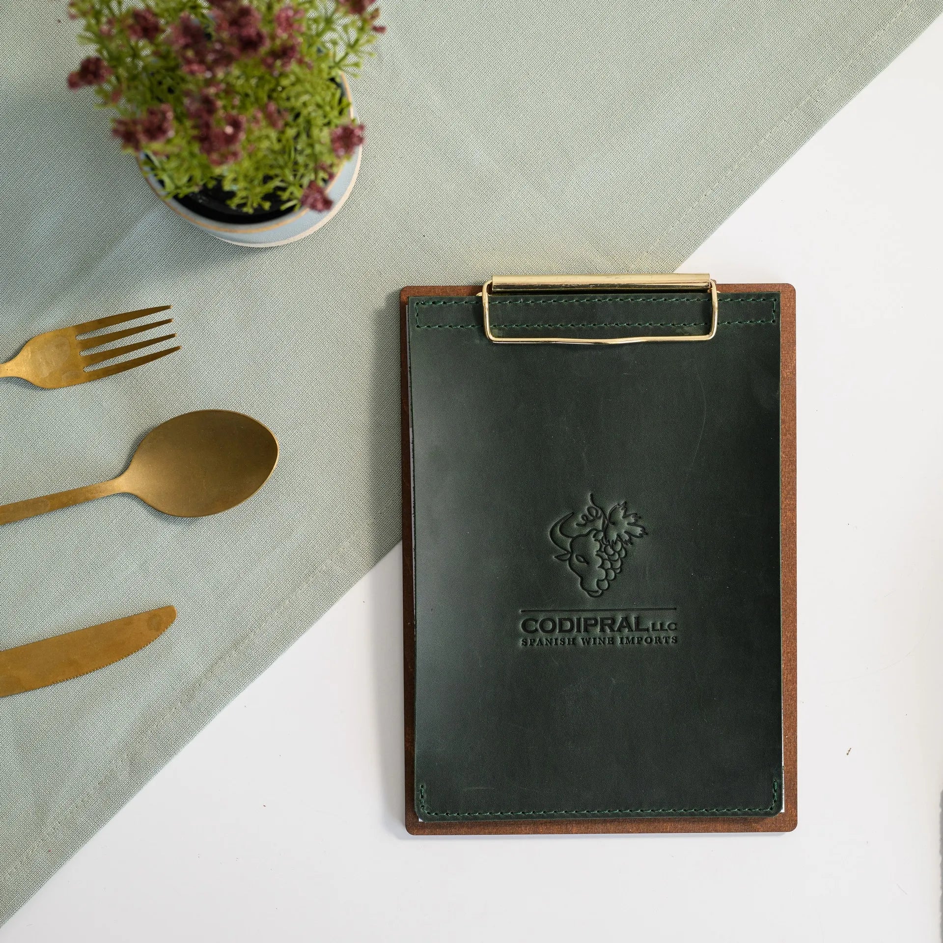 Logo Embossed Menu Board: Add a personalized touch to your restaurant’s menus.