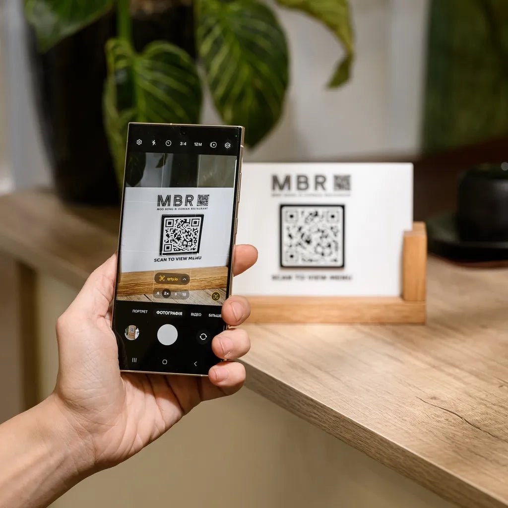 A restaurant board design in a modern digital format