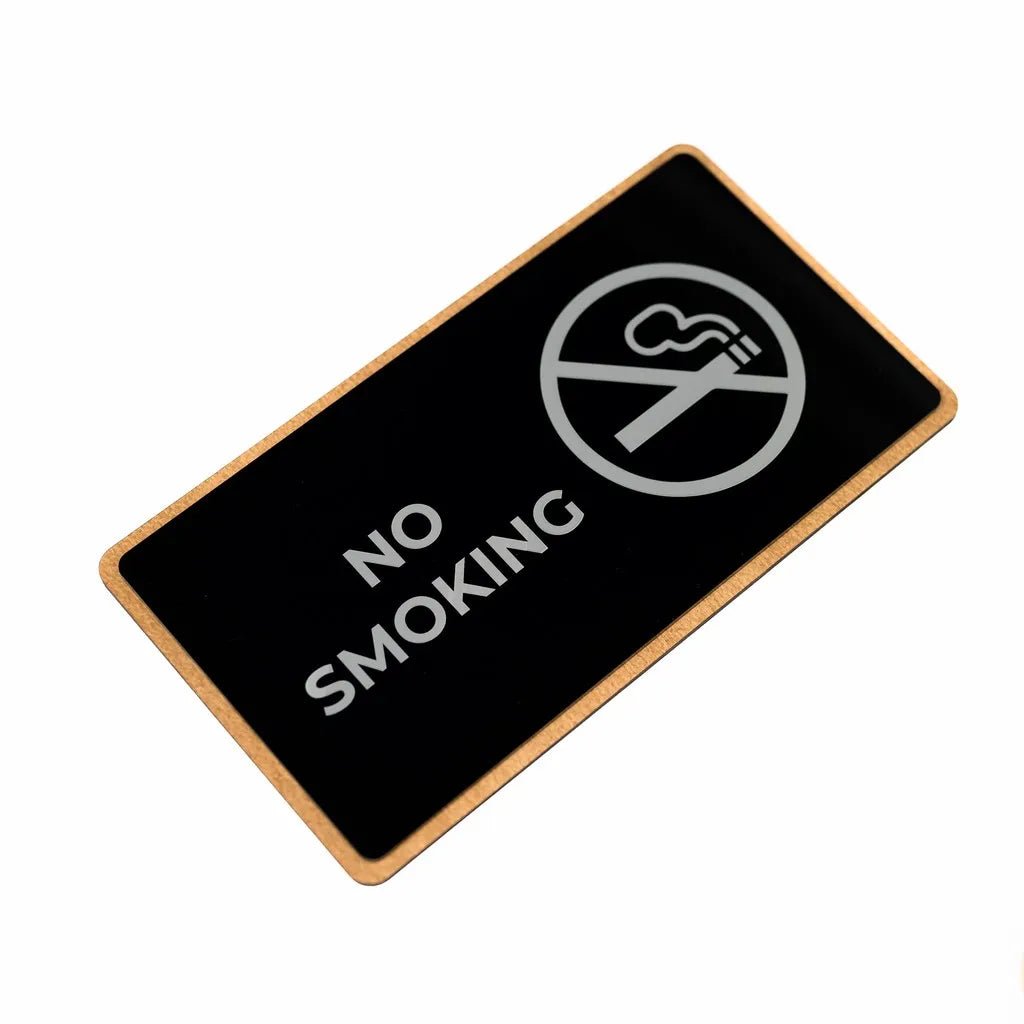 Acrylic sign with Plywood base for NO Smoking Area - inkohoreca - shop