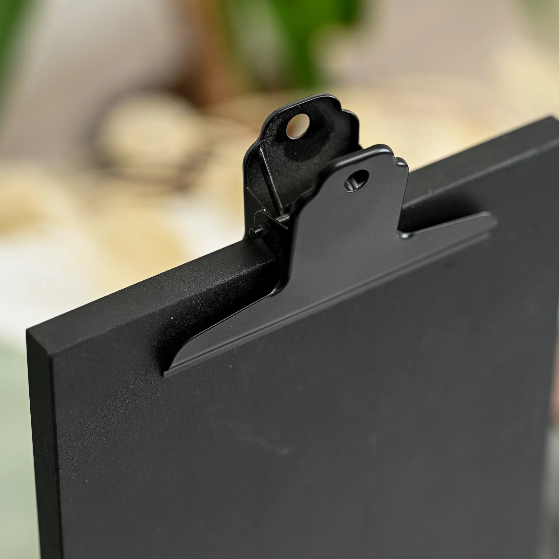 Black Table Stand Menu Holder with Black Coloured Clip - inkohoreca - shop