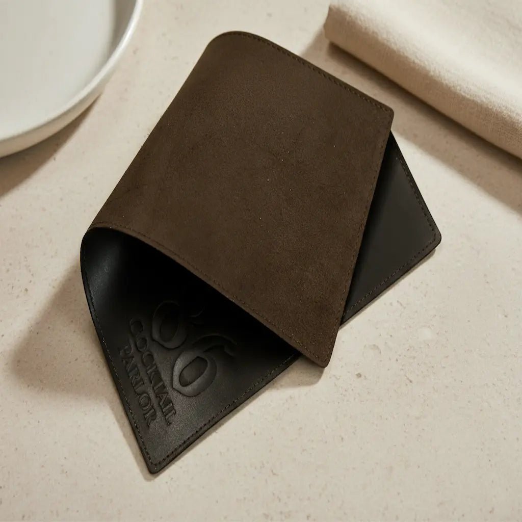 Brown leather placemats for restaurants - Inko Horeca Accessories