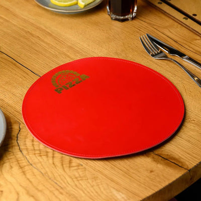Circle-Shaped Placemat in Capri leather (LP004)
