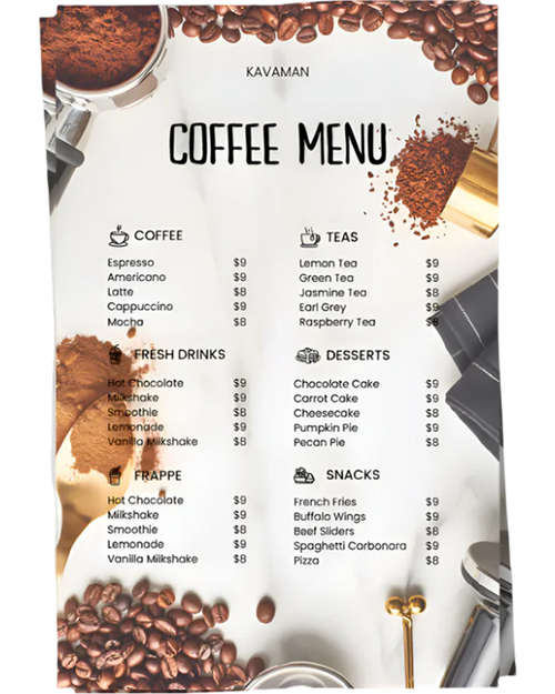Custom Menu Designs