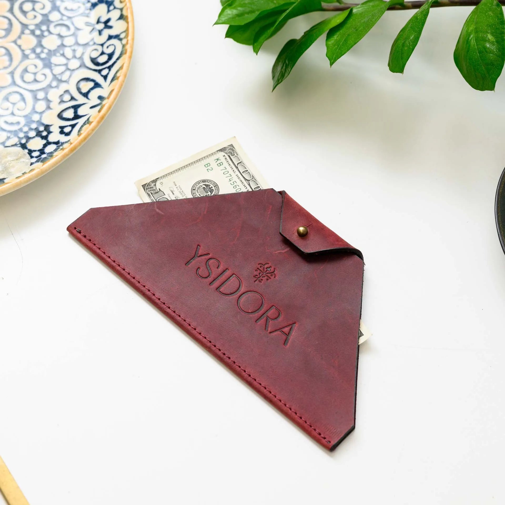 Leather Bill Holder Skew Envelope (LH13) - inkohoreca - shop