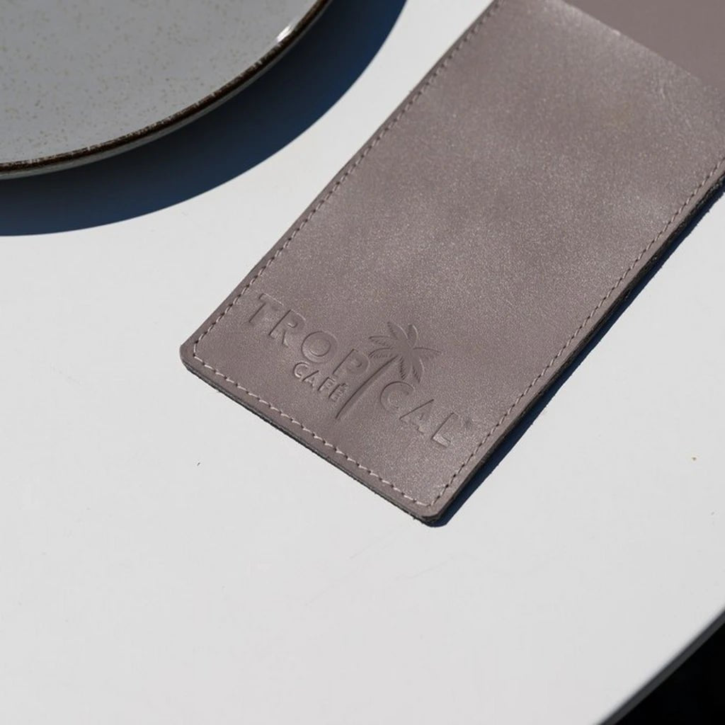 Leather Cutlery Holder with One Long Pocket (LC06) - inkohoreca - shop