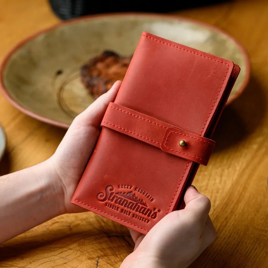 Notebook from Crazy horse leather with closure for Waiters (LN001)