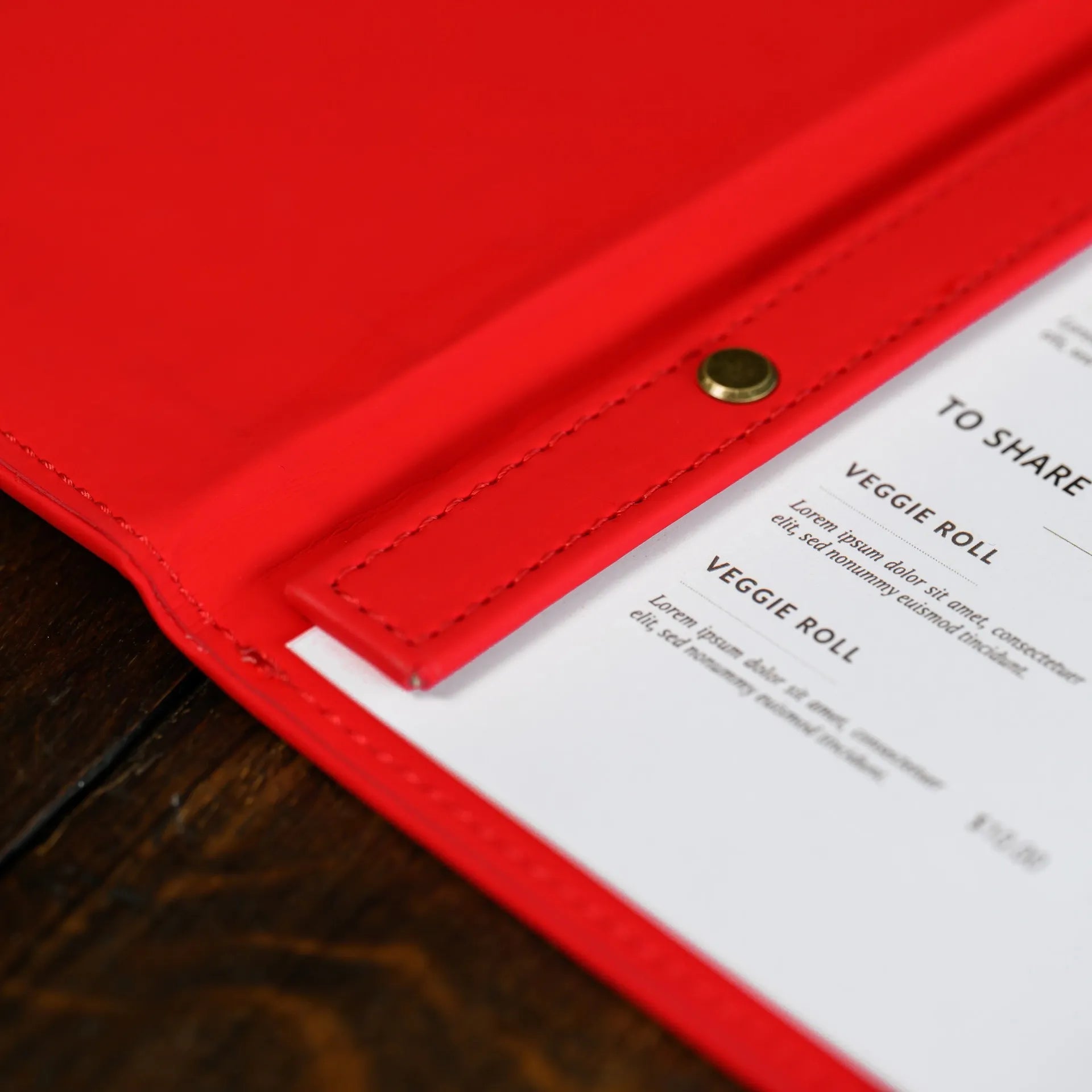 PU Leather Menu Folder with hidden screws (FM02A7) - inkohoreca - shop