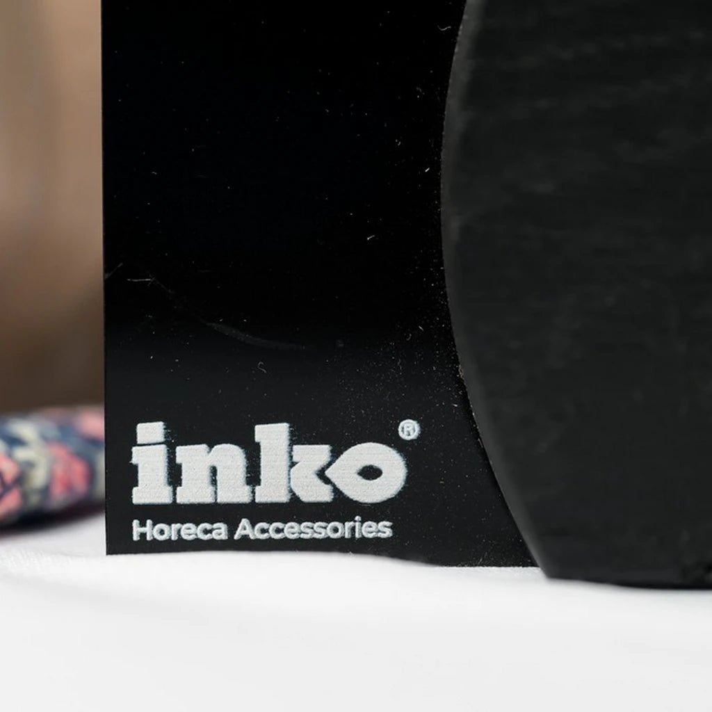 QR Menu Sign on Acrylic Table Stand in Black (QW02) - inkohoreca - shop