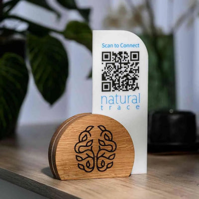 QR Menu Sign on Acrylic Table Stand (QW02)