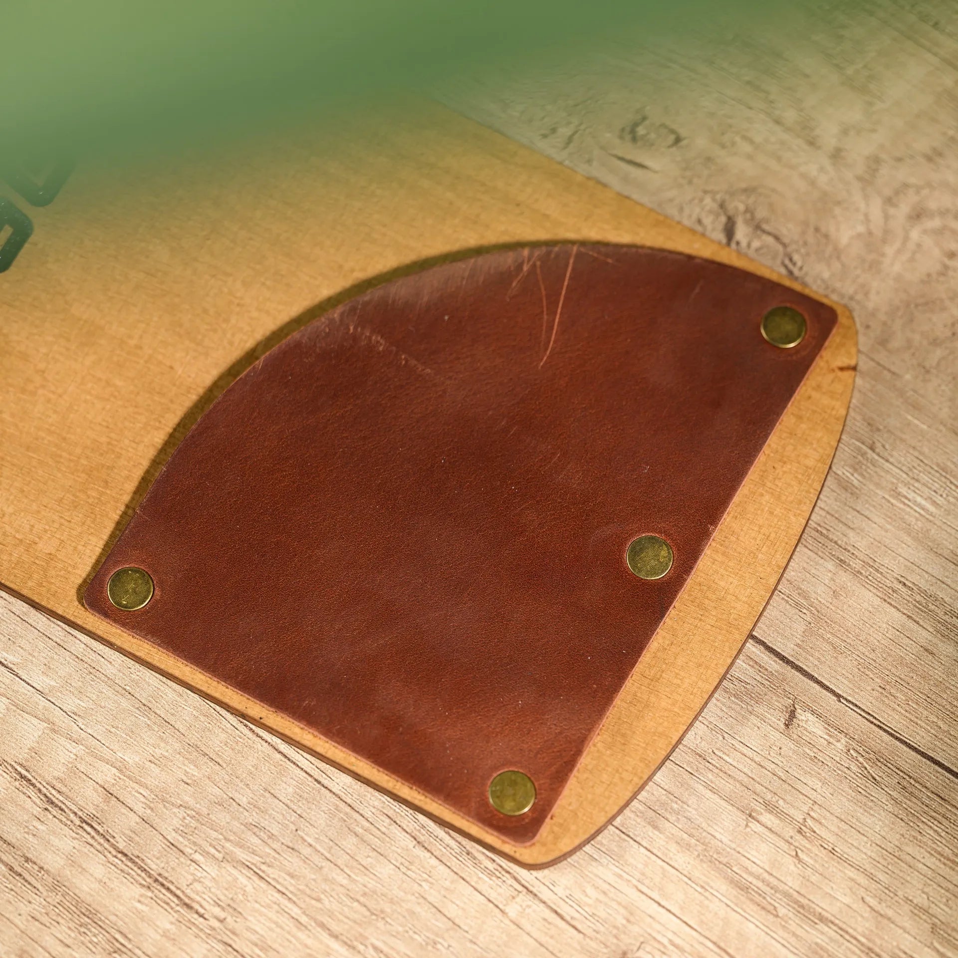 Wooden Bill Holder with Radiant Leather Pocket (R208) - inkohoreca - shop