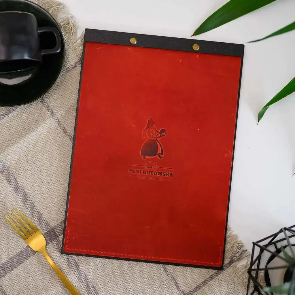 A tabletop menu board idea for Italian restaurants, fast-foods, and homey cafés 
