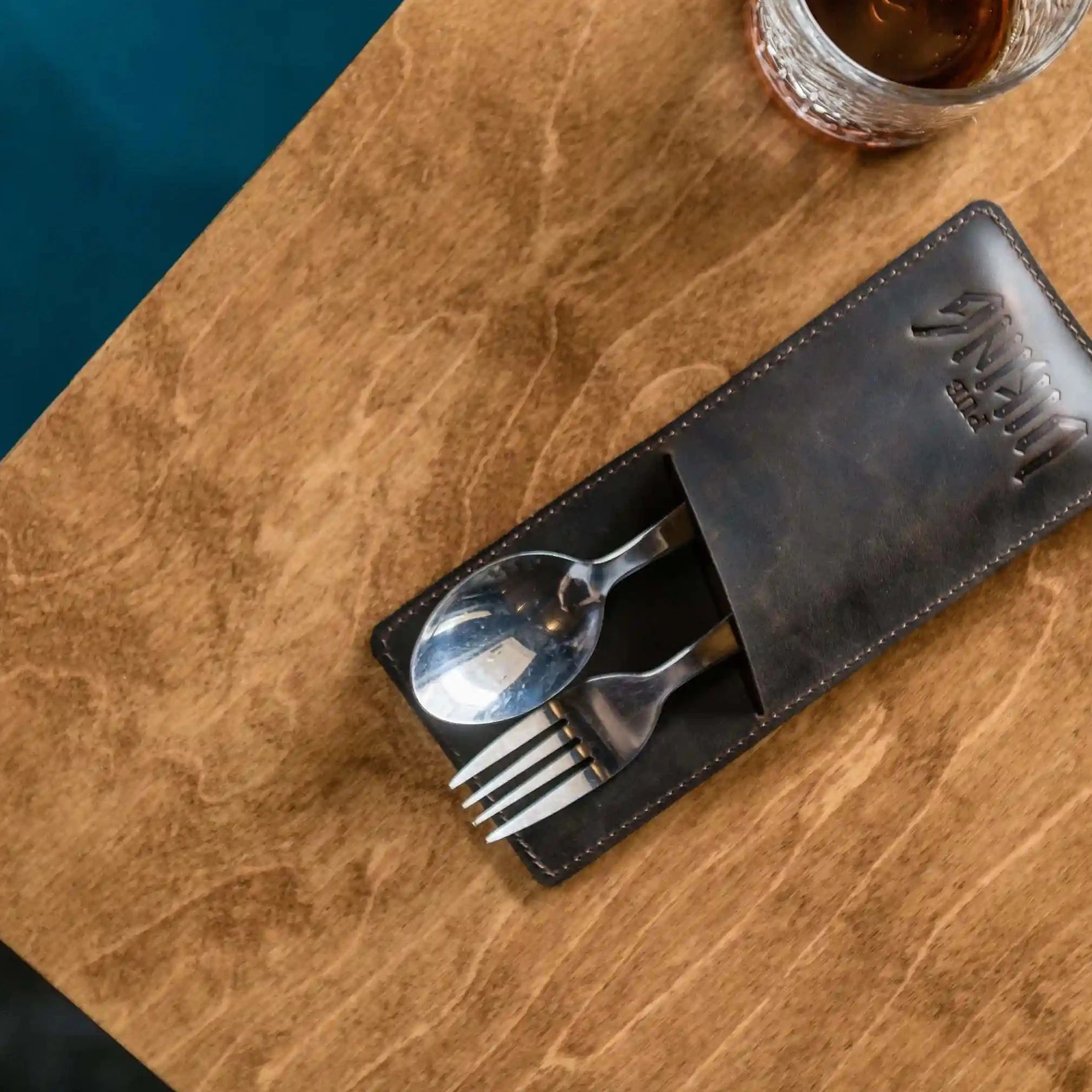 Leather Cutlery Case