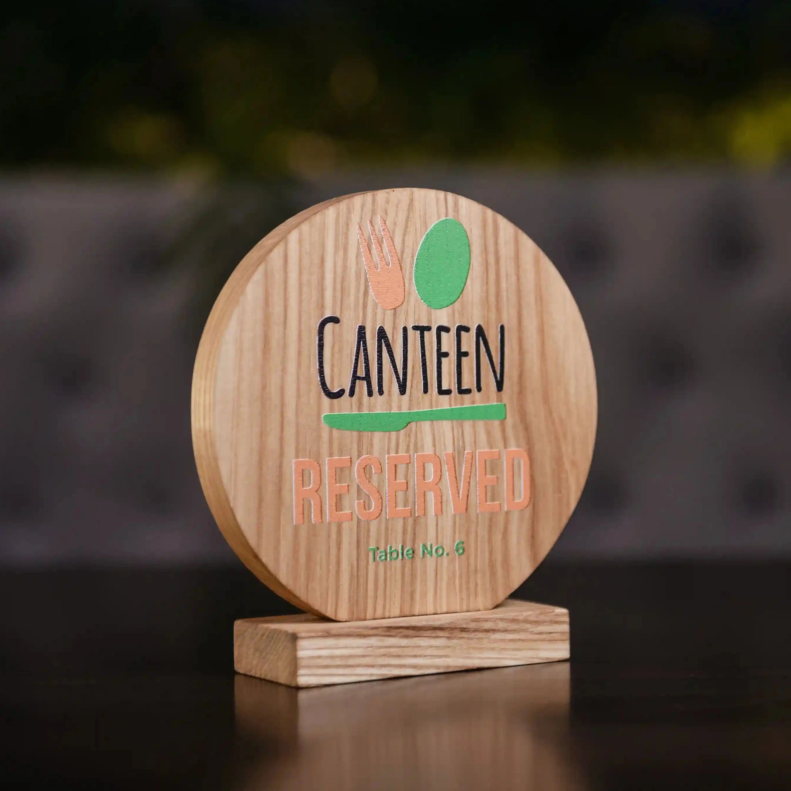 Tabletop Reserved Sign