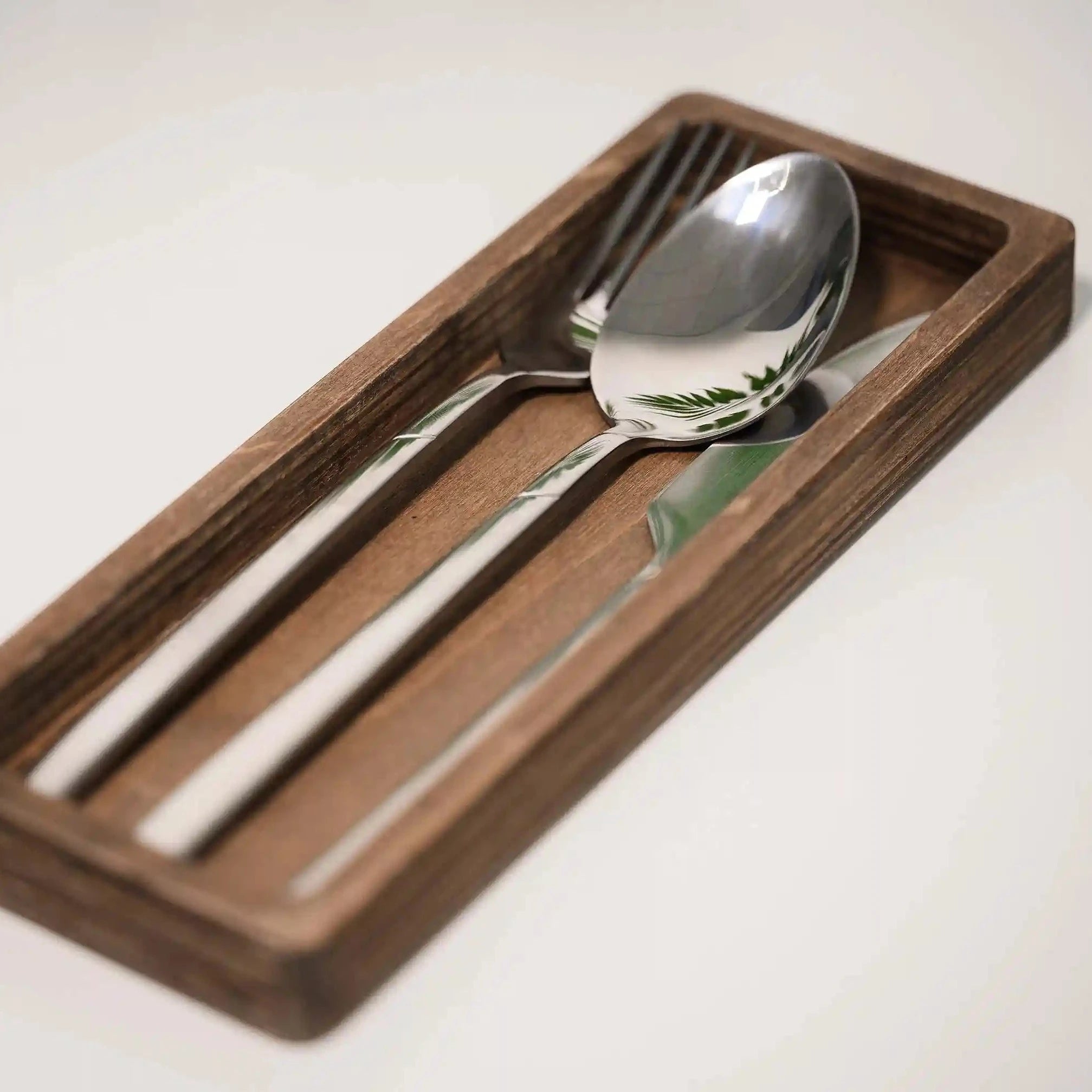 Oak Wooden Utenstil Set - Custom Spoon