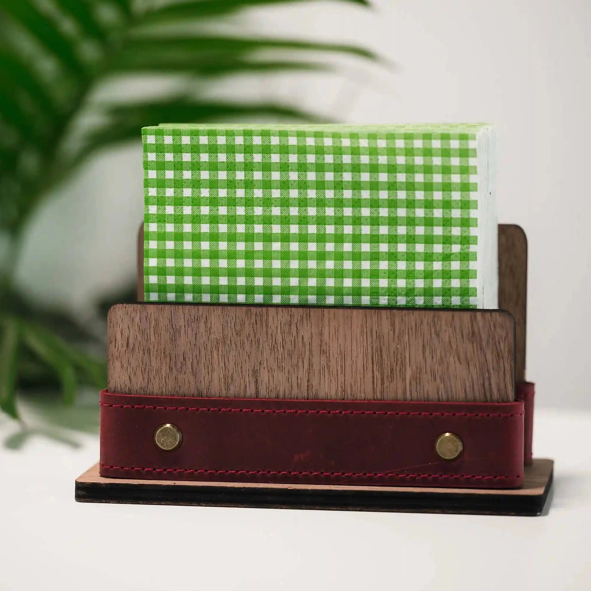 Cocktal Napkin Holder from Plywood Veenered American Walnut - inkohoreca - shop