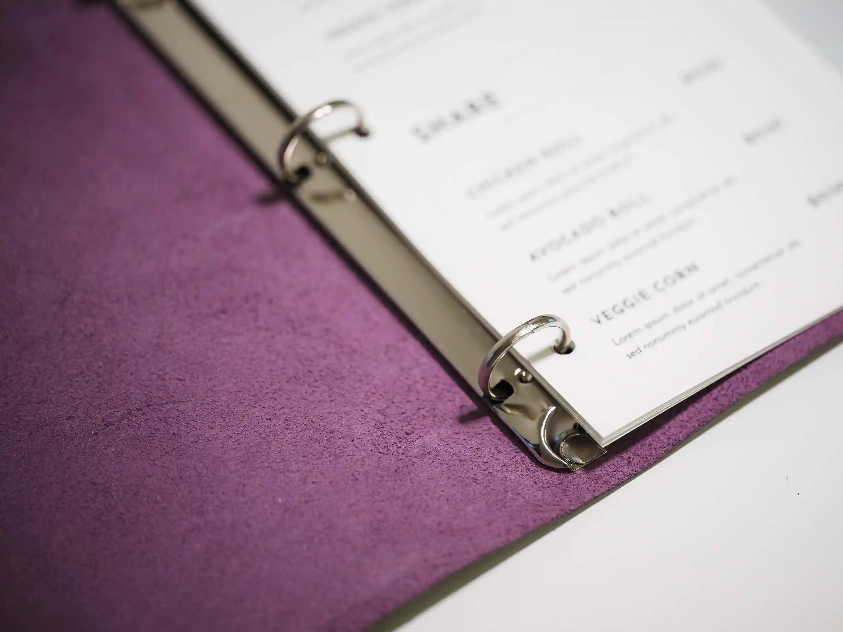 Personalized Menu Cover with Logo, showcasing your brand identity with style, creates a memorable dining experience for your patrons.
