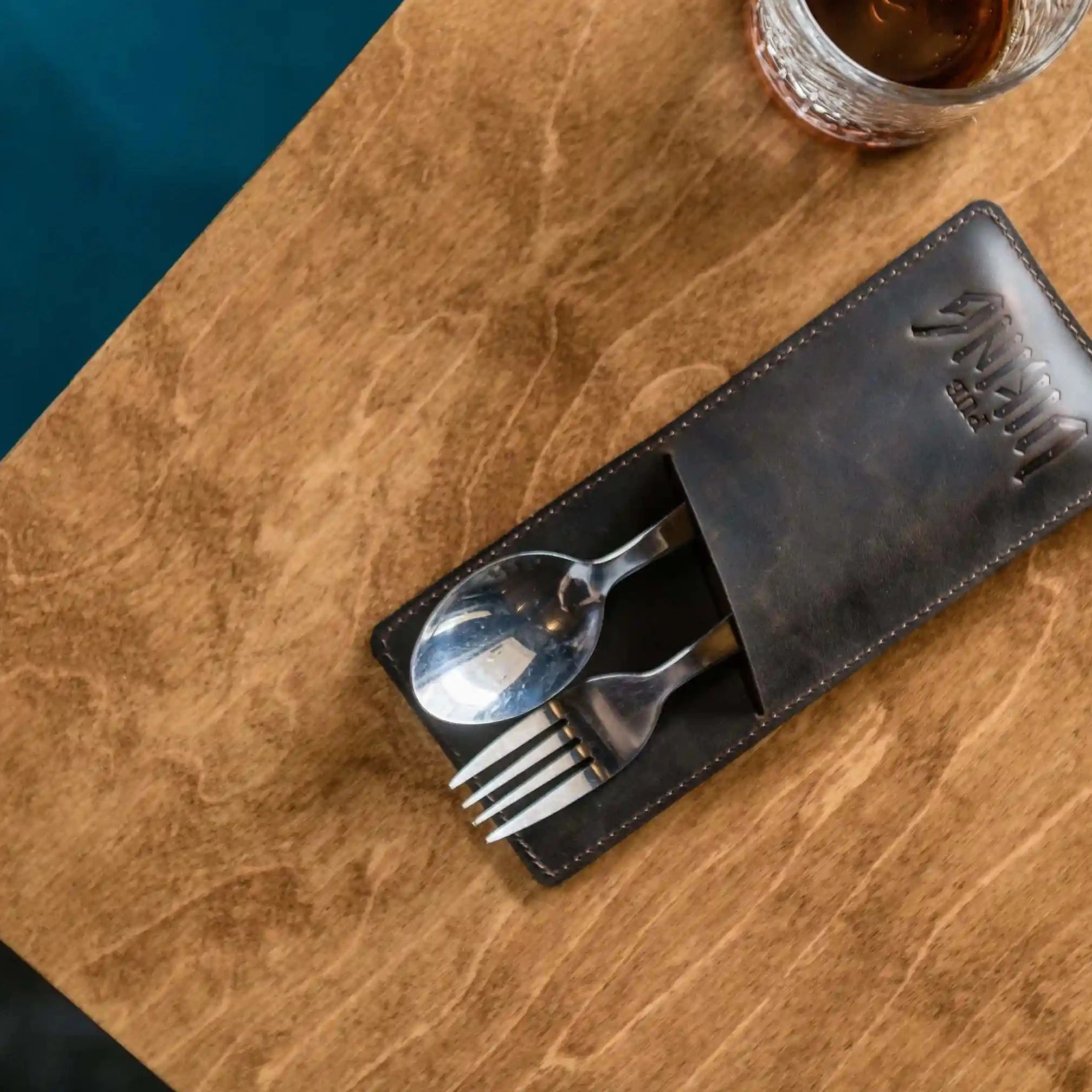 Leather Cutlery Case (LC02) - inkohoreca - shop