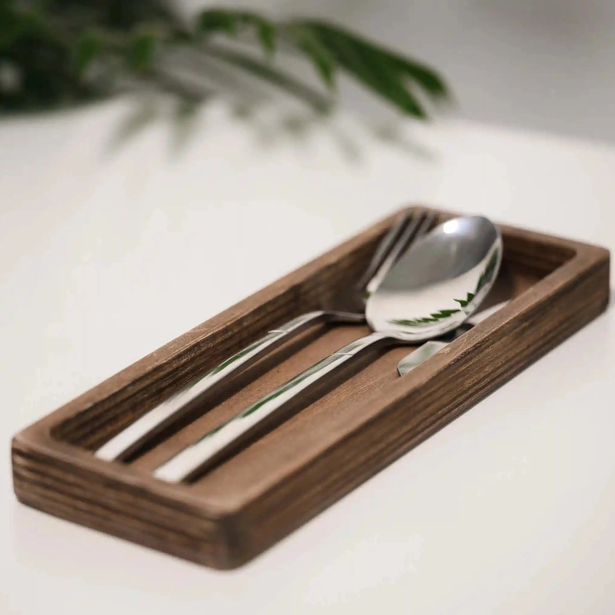 Wooden Cutlery Holder (CHW04) - inkohoreca - shop